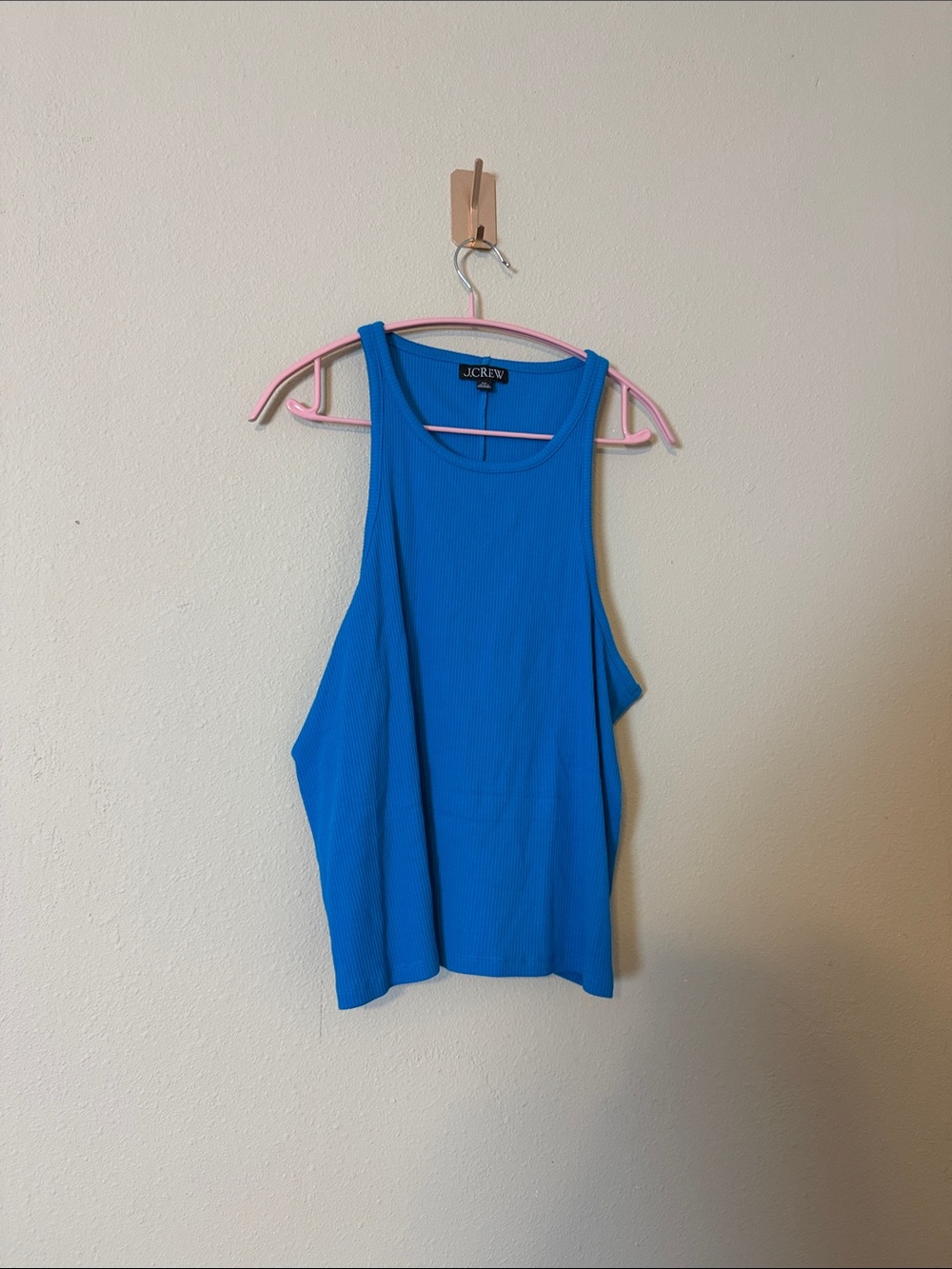 J.Crew New favorite tank top in vintage rib‎ in Teal Size XXL